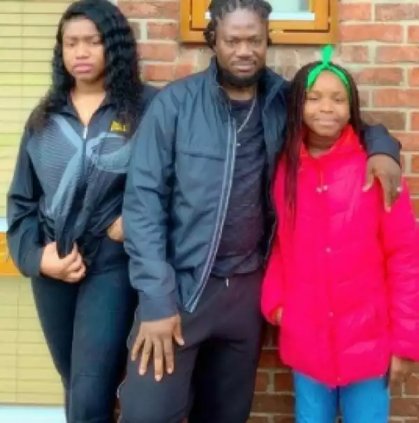 Lovely Photo Of Daddy Showkey And His Beautiful Daughters